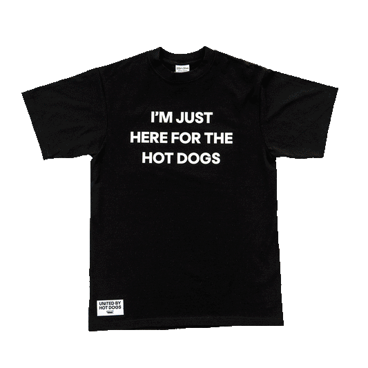 I'm Just Here for the Hot Dogs - Black