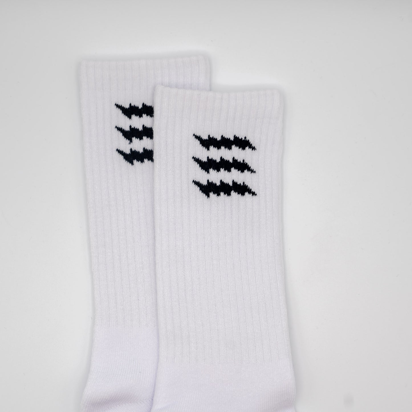 Stay Rad Crew Sock - White