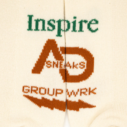 Inspire Crew Sock x AD Sneaks - Eggshell