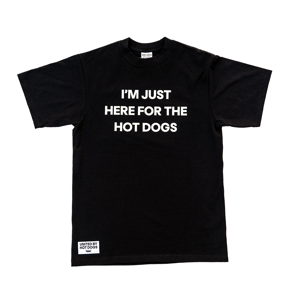 I'm Just Here for the Hot Dogs - Black