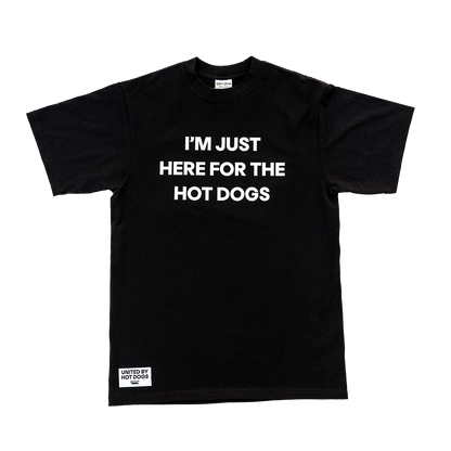 I'm Just Here for the Hot Dogs - Black