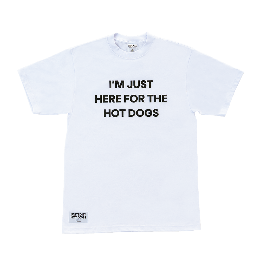 I'm Just Here for the Hot Dogs - White