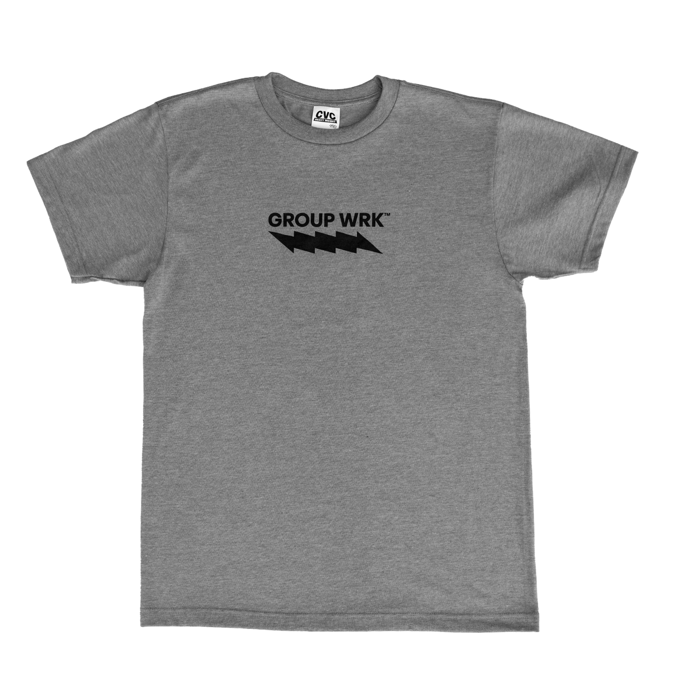 Group Wrk Logo Tee - Heather Grey