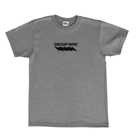 Group Wrk Logo Tee - Heather Grey