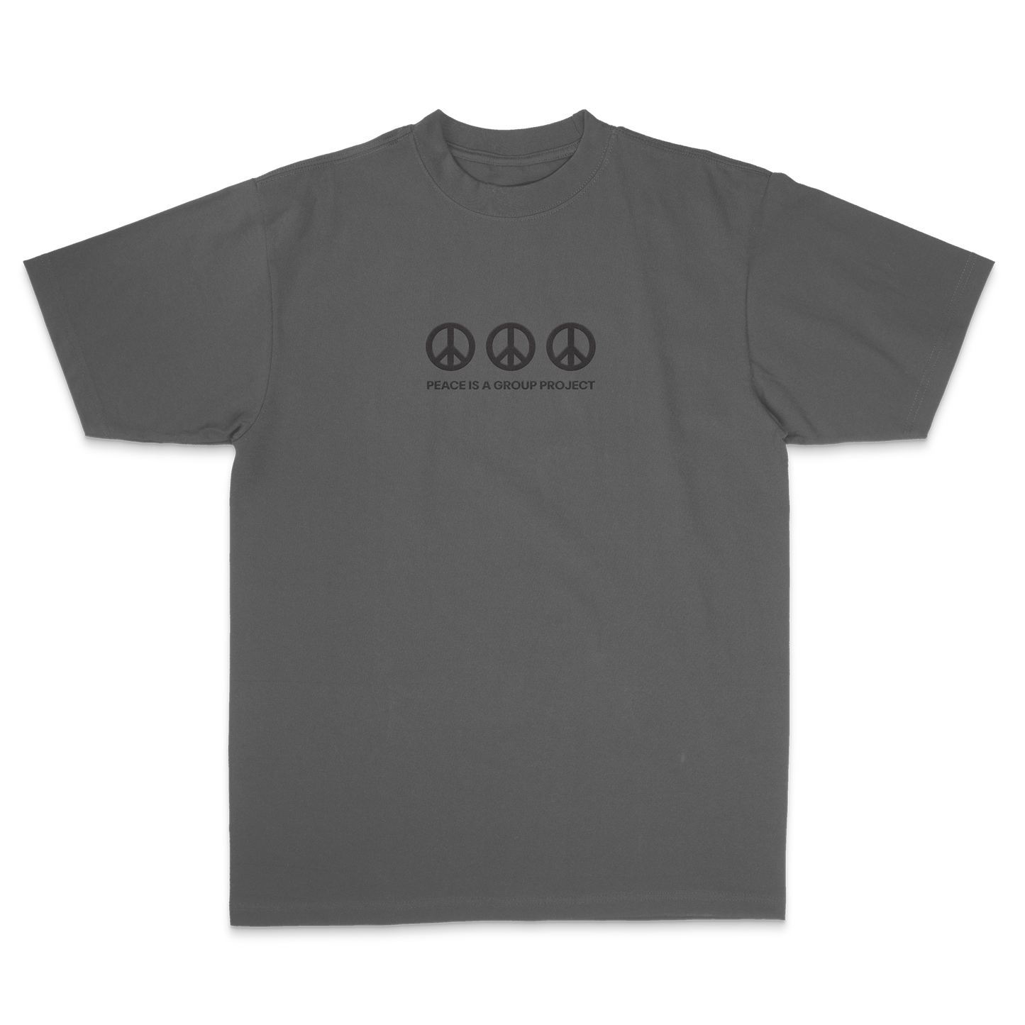Peace is a Group Project Tee - Grey