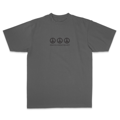 Peace is a Group Project Tee - Grey