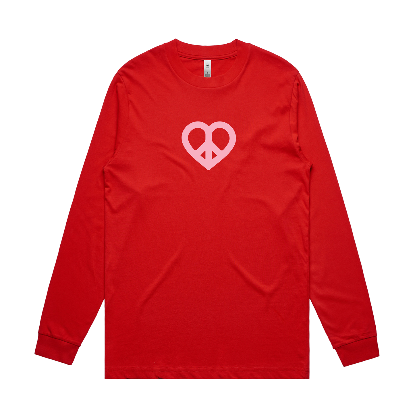Give Peace a Chance Long Sleeve Tee - Red