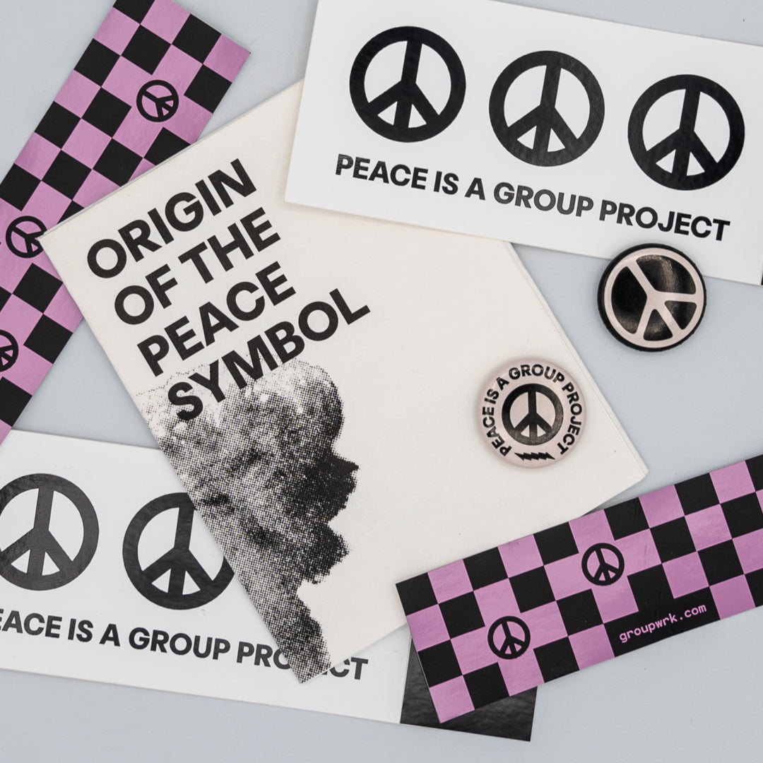 Peace is a Group Project Tee - Cement Grey