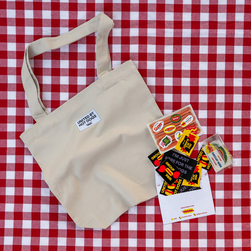 United By Hot Dogs Blank Tote